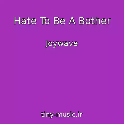 کاور آهنگ Hate To Be A Bother از Joywave