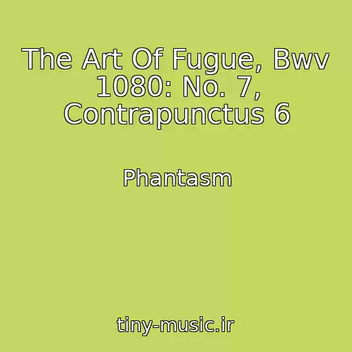 کاور آهنگ The Art Of Fugue, Bwv 1080: No. 7, Contrapunctus 6 از Phantasm