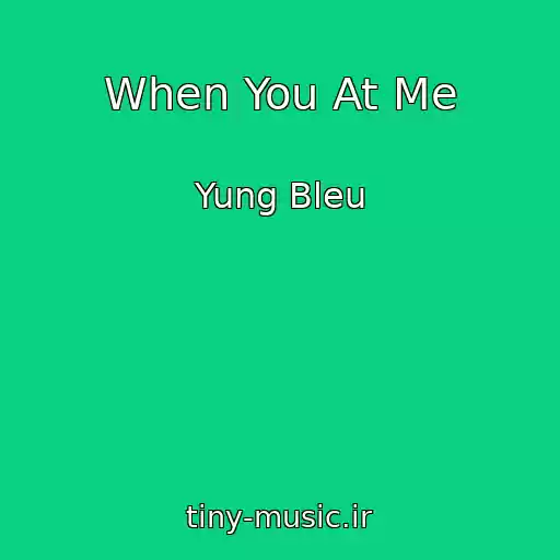 کاور آهنگ When You At Me از Yung Bleu
