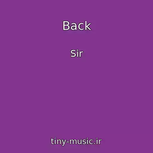کاور آهنگ Back از Sir