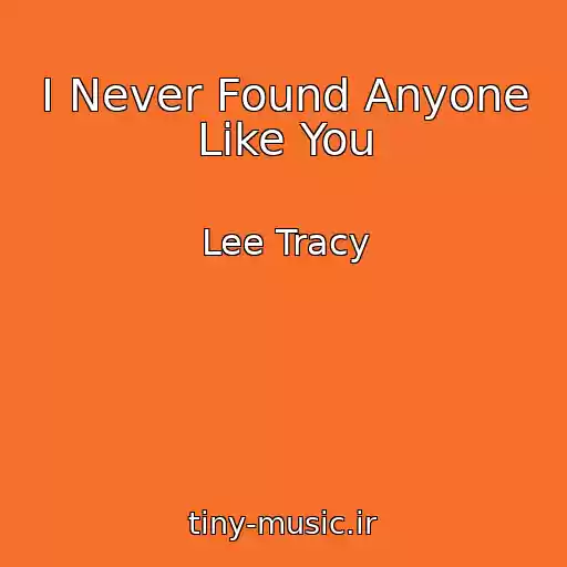 کاور آهنگ I Never Found Anyone Like You از Lee Tracy