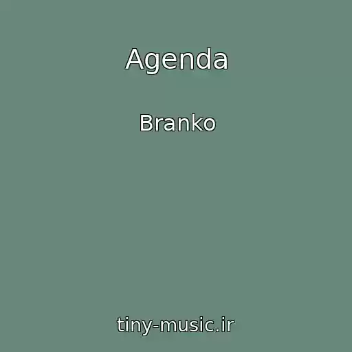 کاور آهنگ Agenda از Branko