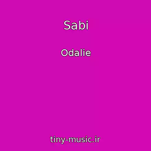 کاور آهنگ Sabi از Odalie