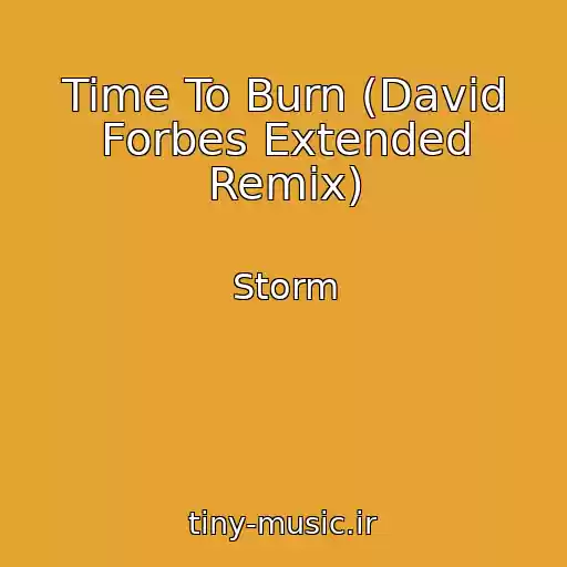 کاور آهنگ Time To Burn (David Forbes Extended Remix) از Storm