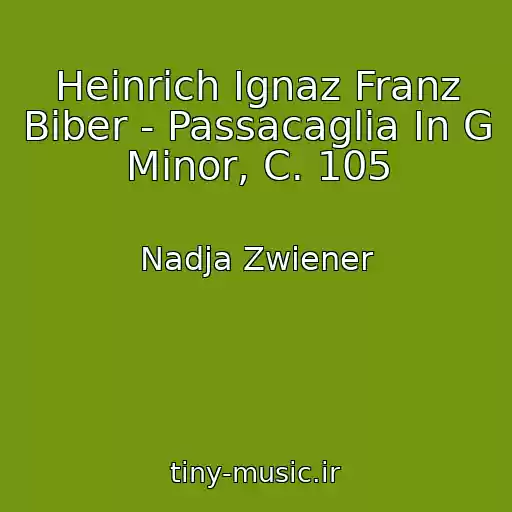 کاور آهنگ Heinrich Ignaz Franz Biber - Passacaglia In G Minor, C. 105 از Nadja Zwiener