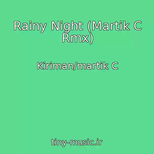 کاور آهنگ Rainy Night (Martik C Rmx) از Kiriman/martik C