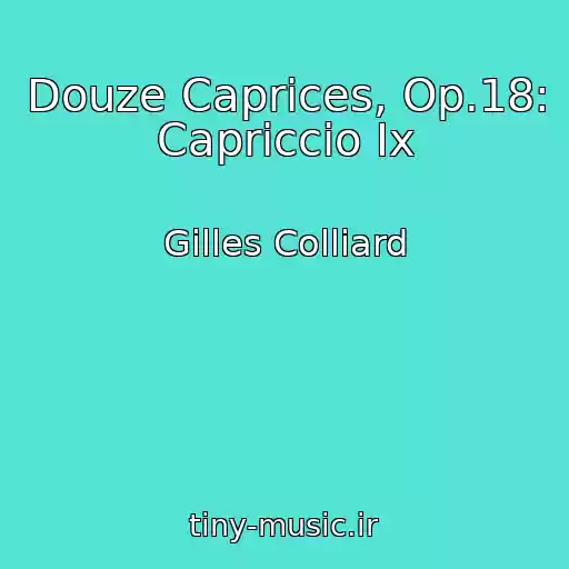 کاور آهنگ Douze Caprices, Op.18: Capriccio Ix از Gilles Colliard