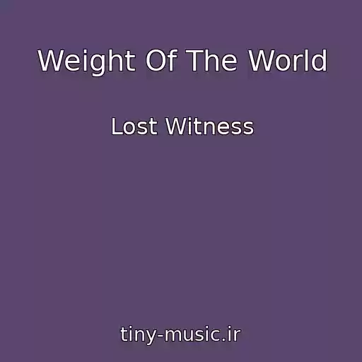 کاور آهنگ Weight Of The World از Lost Witness