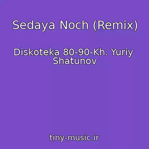 کاور آهنگ Sedaya Noch (Remix) از Diskoteka 80-90-Kh. Yuriy  Shatunov