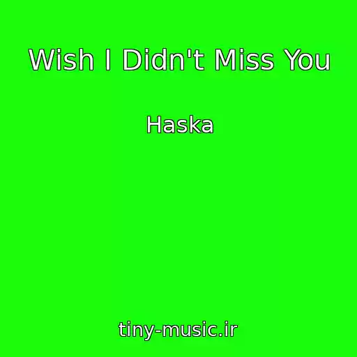 کاور آهنگ Wish I Didn't Miss You از Haska