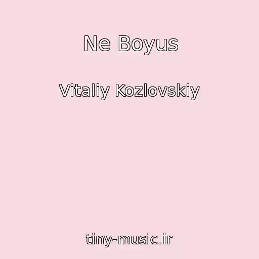 کاور آهنگ Ne Boyus از Vitaliy Kozlovskiy