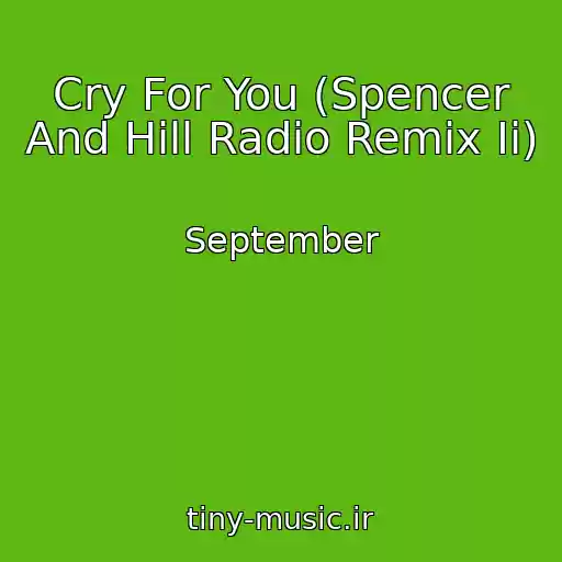 کاور آهنگ Cry For You (Spencer And Hill Radio Remix Ii) از September