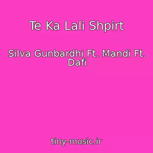 کاور آهنگ Te Ka Lali Shpirt از Silva Gunbardhi Ft. Mandi Ft. Dafi