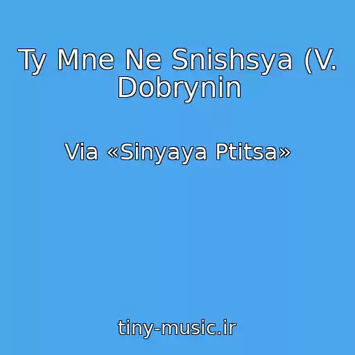کاور آهنگ Ty Mne Ne Snishsya (V. Dobrynin از Via «Sinyaya Ptitsa»