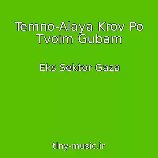 کاور آهنگ Temno-Alaya Krov Po Tvoim Gubam از Eks Sektor Gaza
