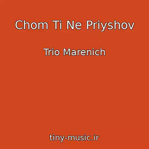 کاور آهنگ Chom Ti Ne Priyshov از Trіo Marenich