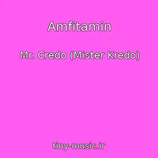 کاور آهنگ Amfitamin از Mr. Credo (Mister Kredo)