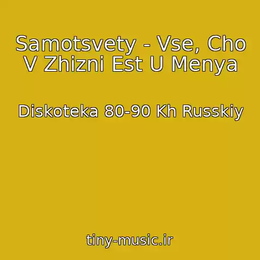 کاور آهنگ Samotsvety - Vse, Cho V Zhizni Est U Menya از Diskoteka 80-90 Kh Russkiy