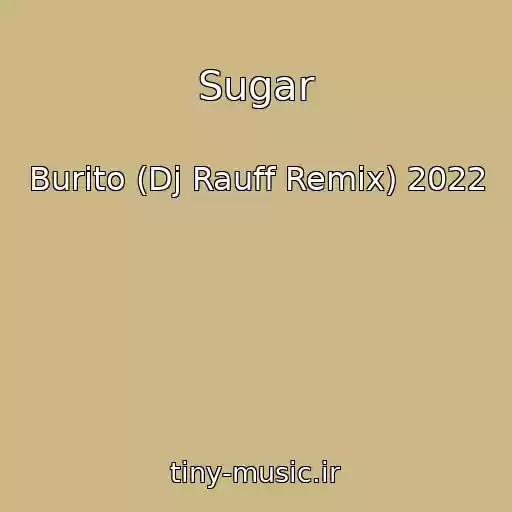 کاور آهنگ Sugar از Burito (Dj Rauff Remix) 2022