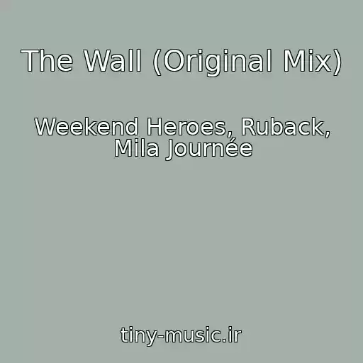کاور آهنگ The Wall (Original Mix) از Weekend Heroes, Ruback, Mila Journée