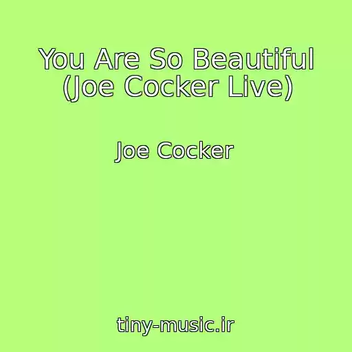 کاور آهنگ You Are So Beautiful (Joe Cocker Live) از Joe Cocker