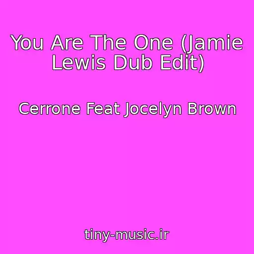 کاور آهنگ You Are The One (Jamie Lewis Dub Edit) از Cerrone Feat Jocelyn Brown