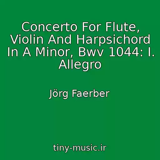 کاور آهنگ Concerto For Flute, Violin And Harpsichord In A Minor, Bwv 1044: I. Allegro از Jörg Faerber