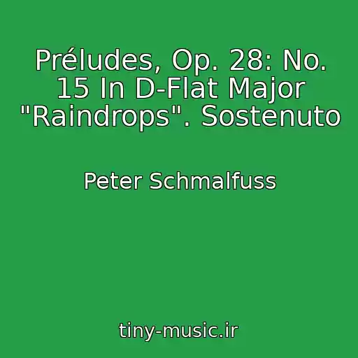 کاور آهنگ Préludes, Op. 28: No. 15 In D-Flat Major "Raindrops". Sostenuto از Peter Schmalfuss