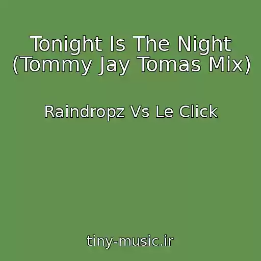 کاور آهنگ Tonight Is The Night (Tommy Jay Tomas Mix) از Raindropz Vs Le Click