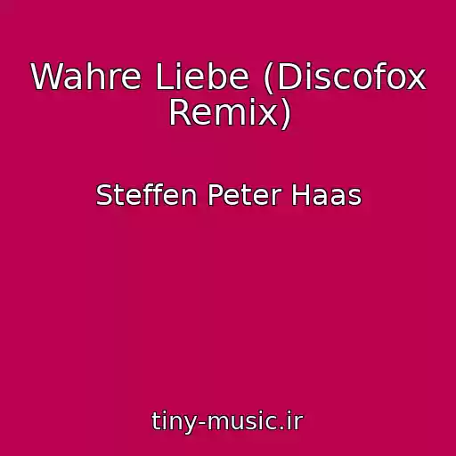 کاور آهنگ Wahre Liebe (Discofox Remix) از Steffen Peter Haas