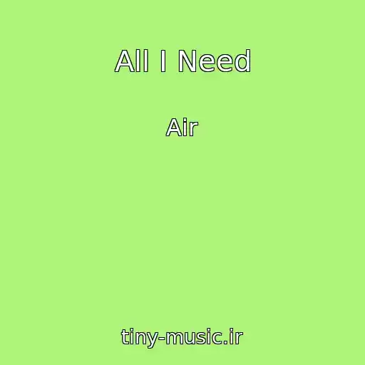 کاور آهنگ All I Need از Air