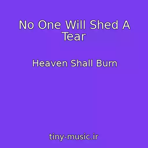 کاور آهنگ No One Will Shed A Tear از Heaven Shall Burn