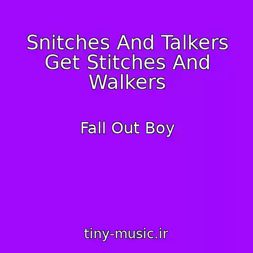 کاور آهنگ Snitches And Talkers Get Stitches And Walkers از Fall Out Boy