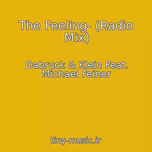 کاور آهنگ The Feeling- (Radio Mix) از Dabruck & Klein Feat. Michael Feiner