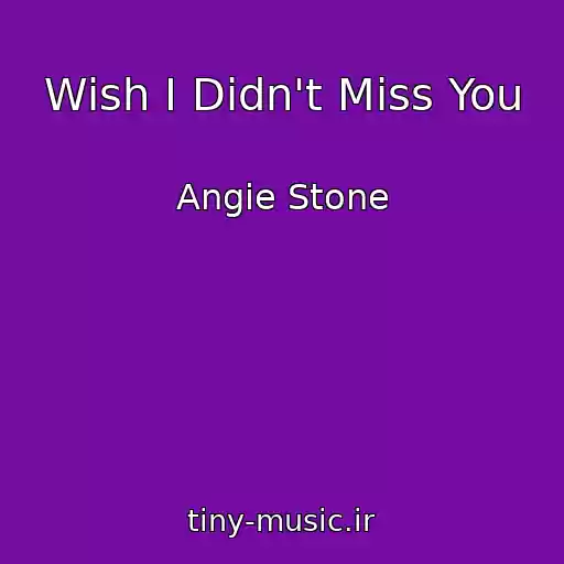 کاور آهنگ Wish I Didn't Miss You از Angie Stone