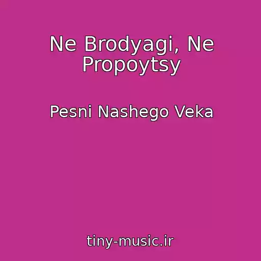 کاور آهنگ Ne Brodyagi, Ne Propoytsy از Pesni Nashego Veka