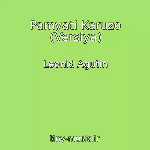 کاور آهنگ Pamyati Karuzo (Versiya) از Leonid Agutin