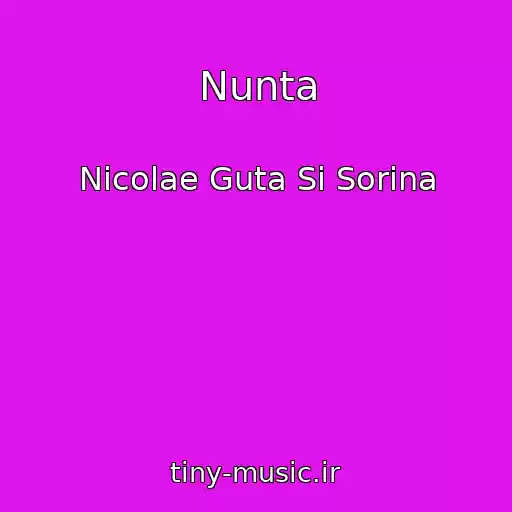 کاور آهنگ Nunta از Nicolae Guta Si Sorina