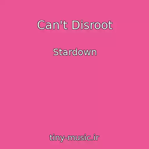 کاور آهنگ Can't Disroot از Stardown