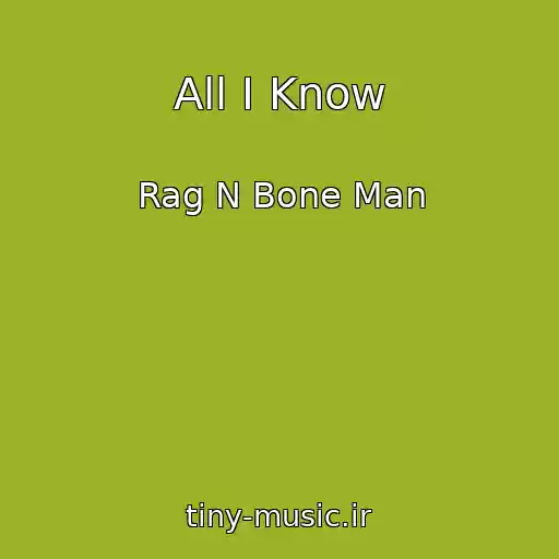 کاور آهنگ All I Know از Rag N Bone Man