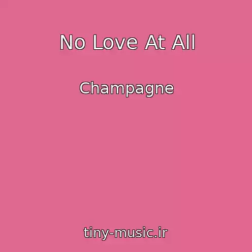 کاور آهنگ No Love At All از Champagne