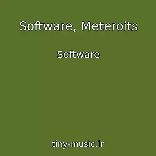 کاور آهنگ Software, Meteroits از Software