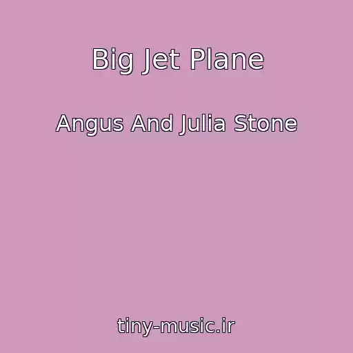 کاور آهنگ Big Jet Plane از Angus And Julia Stone