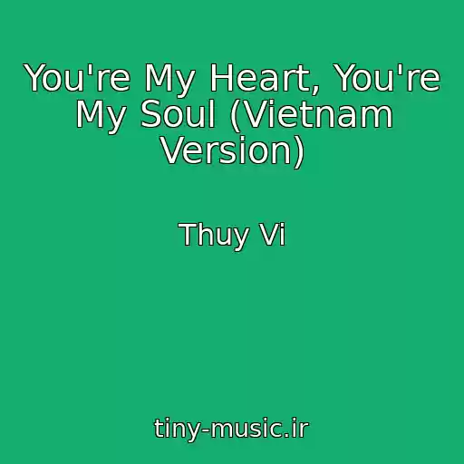 کاور آهنگ You're My Heart, You're My Soul (Vietnam Version) از Thuy Vi