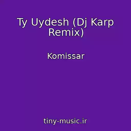 کاور آهنگ Ty Uydesh (Dj Karp Remix) از Komissar