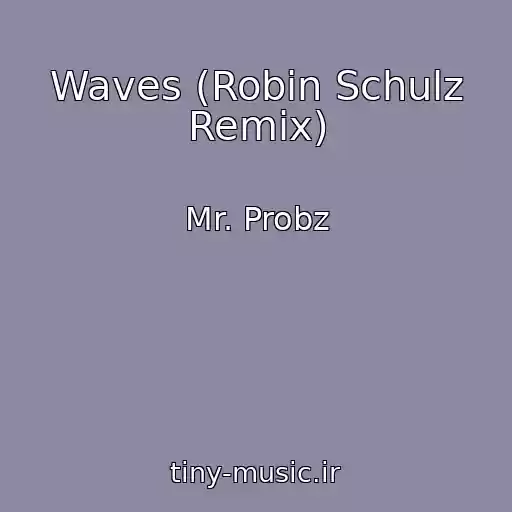 کاور آهنگ Waves (Robin Schulz Remix) از Mr. Probz
