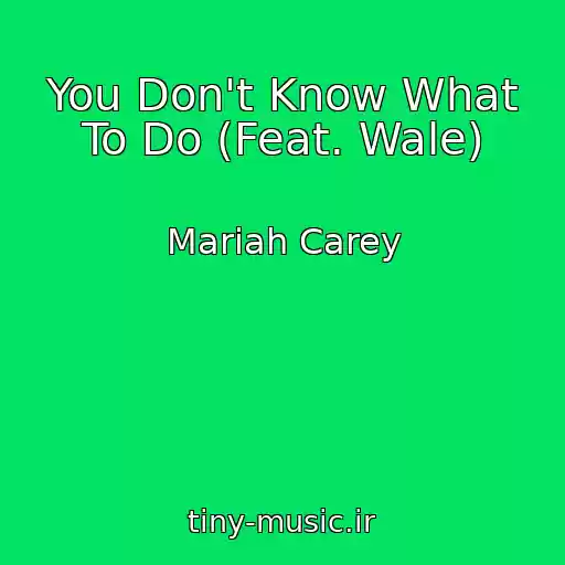 کاور آهنگ You Don't Know What To Do (Feat. Wale) از Mariah Carey