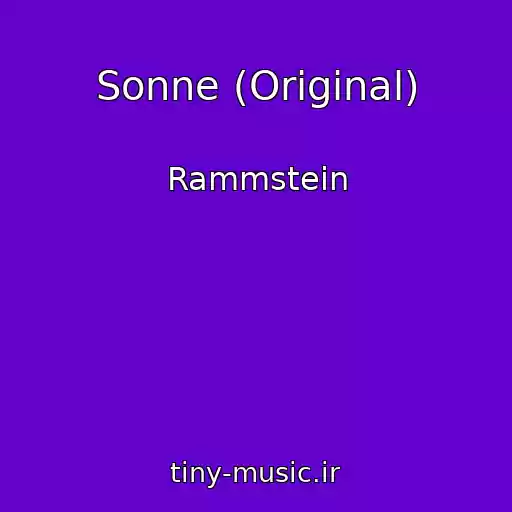 کاور آهنگ Sonne (Original) از Rammstein