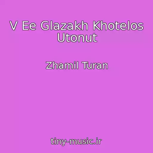کاور آهنگ V Ee Glazakh Khotelos Utonut از Zhamil Turan