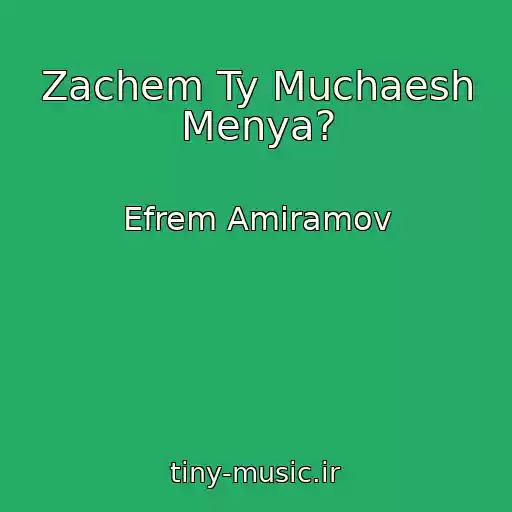 کاور آهنگ Zachem Ty Muchaesh Menya? از Efrem Amiramov